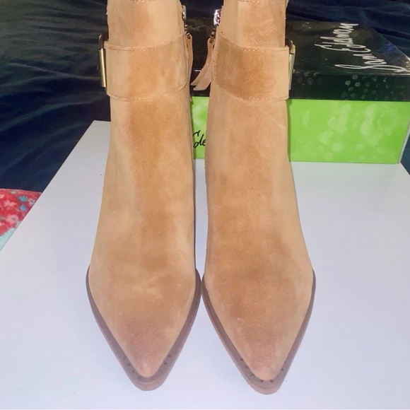 NIB Sam Edelman Leonia Suede Ankle Boots 7 $190 - Picture 11 of 16